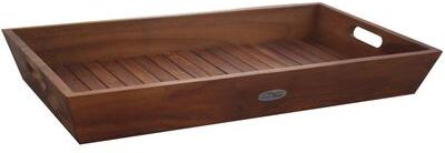 AquaTeak The Original Moa Teak Amenities Tray with Handles