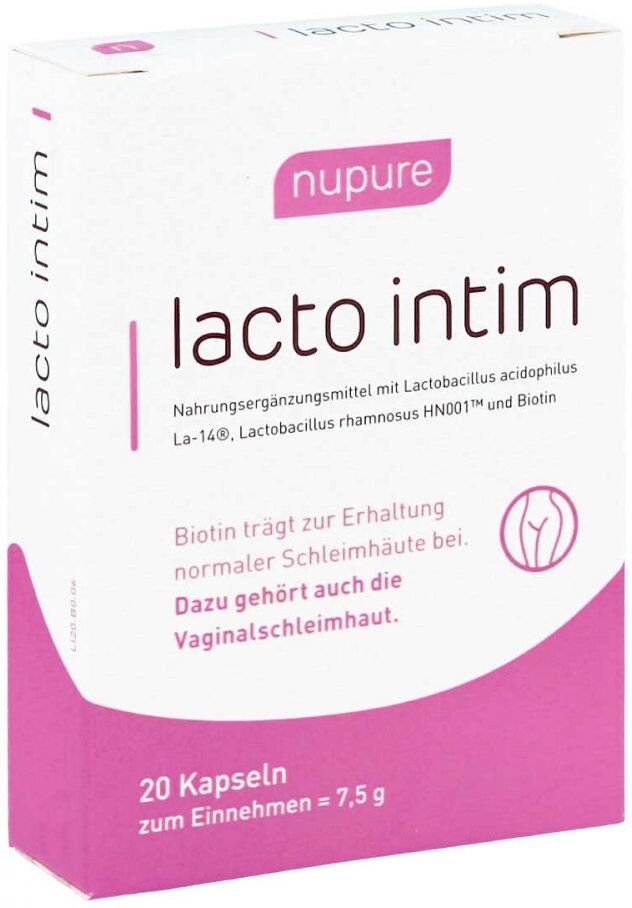 Nupure Lacto Intim Oral Probiotikum bei bakt.Vaginose 20stk