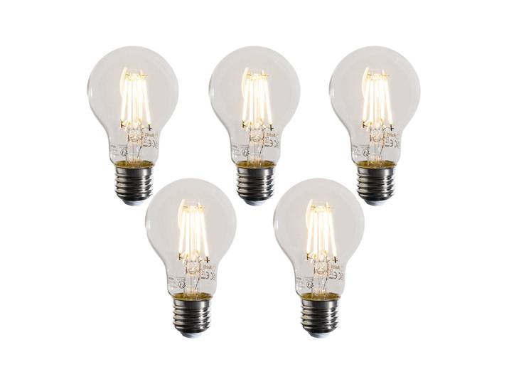 Lot de 5 ampoules LED E27 dimmables A60 transparentes 4W 470LM