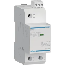 Hager SPA212 Überspannungsableiter T1+T2+T3 2P 12.5kA FM TNS/TT