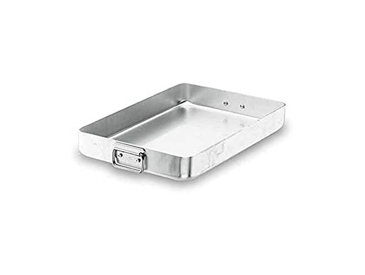 LACOR 20565A Bratpfanne mit Abfallen Griffen 65 cm Langlebiges Profi-Utensil; entwickelt für optimale Leistung und schnelle, unkomplizierte Reinigung in der Spülmaschine