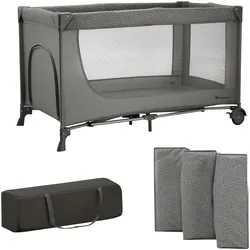 Kinderkraft Reisebett JOY 2 2in1, grau