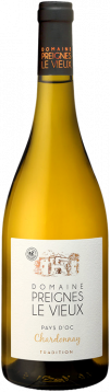 Chardonnay Tradition 2025 -  Domaines Robert Vic Preignes le Vieux - Pays d'Oc - Weisswein - 0.75L Languedoc Roussillon