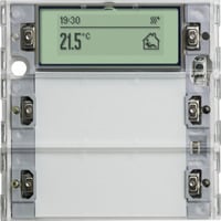 Tastsensor Drei Plus zwei-fach für KNX mit Inbetriebnahme-Wippe Retail