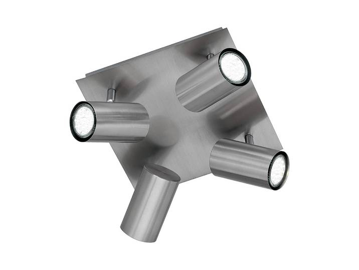 Deckenleuchten Rondell III 24 x 15 x 24cm Silber Metall GU10