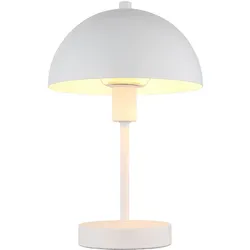 Tischleuchte Nachttischlampe Pilzleuchte weiß Schlafzimmerleuchte Modern, Metall, E14 Fassung, DxH 20x31 cm