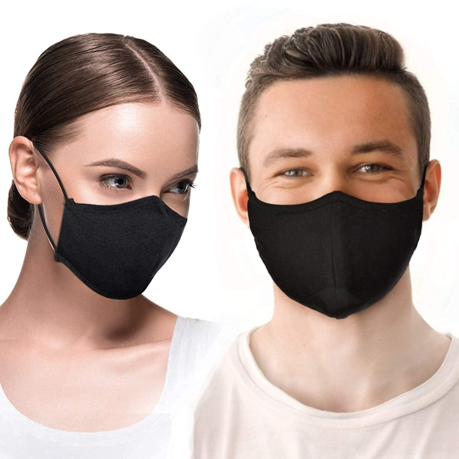 Merkloze 3-laagse wasbare beschermende mondmaskers