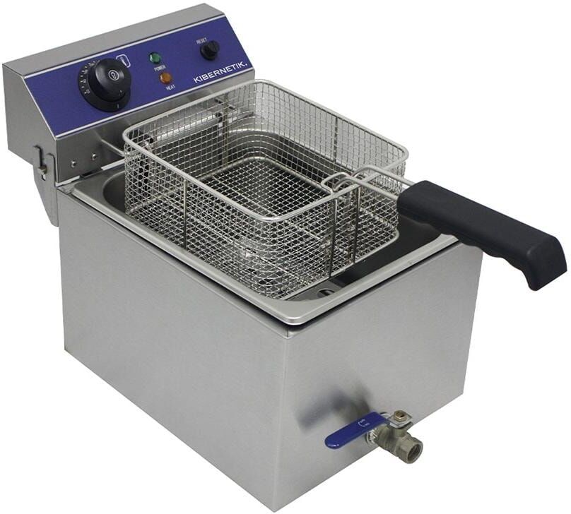 KIBERNETIK Fritteuse "Fritteuse 10 l", silber (grau), Fritteusen, Fritteuse grau Einheitsgröße