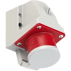 PCE 515-6d CEE-Wandgerätestecker 16A 5p 6h IP44 mit Deckel 5156d