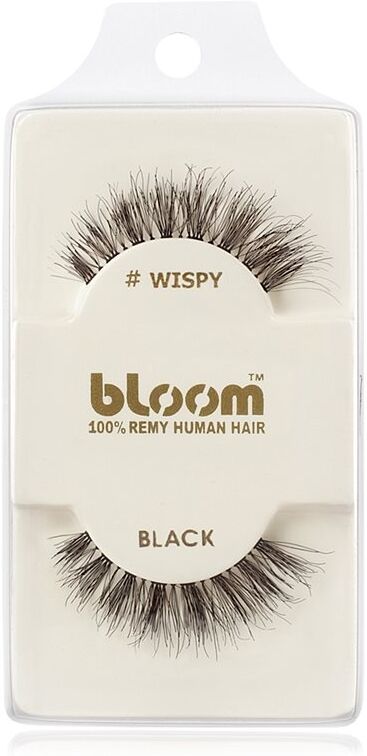 Bloom Natural faux-cils de vrais cheveux (Wispy, Black) 1 cm
