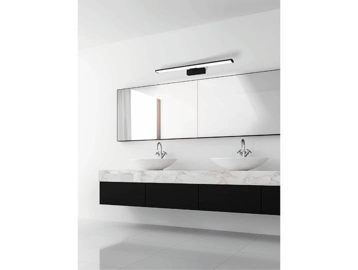 Applique salle de bain Pandella 60cm Noir Matériau : Métal, Matière plastique Surface en métal : Laqué Type de matière synthétique :