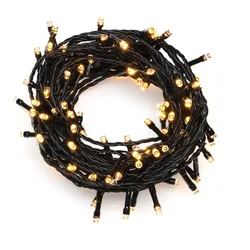 Konstsmide Weihnachtsbeleuchtung LED Lichterkette, 300 bernsteinfarbene Dioden