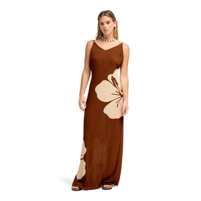 Trägerkleid ROXY "Bend Like Mermaid", Damen, Gr. XL, cappuccino, Obermaterial: 100% Viskose., Kleider Trägerkleid