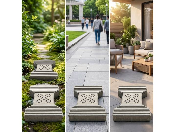 Moule à briques en béton, moule de pavage réutilisable pour le bricolage, moule pour pavés de jardin pour la décoration paysagère