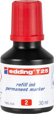 Nachfüll-Tusche edding T25 (Tropfdosierer), rot