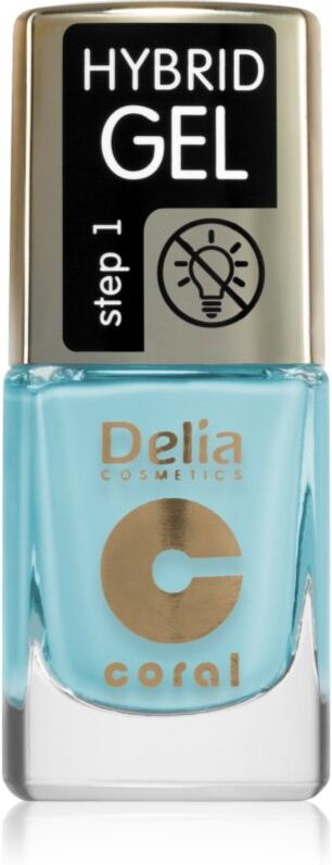 Delia Cosmetics Coral Nail Enamel Hybrid Gel gel nail polish shade 140 11 ml