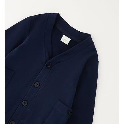 Cardigan IDO "BABY BOY SWEATER", Jungen, Gr. 62, blau (navy), 100% Baumwolle, Strickjacken