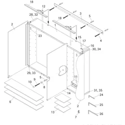 HSK Ersatzteile 3x Glasboden (Tiefe 125 mm), E97603-125-9 E97603-125-9
