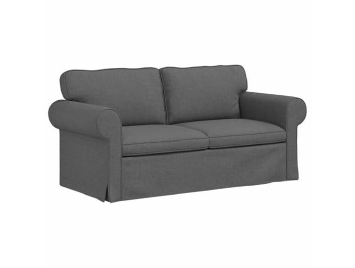 IBUQDDV Modulares Sofa Dunkelgrau 175 x 82 x 80 cm Stoff Metallrahmen, Schaumstoff-Sitzkissen, modulare Konfiguration, Stoff-Oberfläche, einfache Pflege mit trockenem Tuch