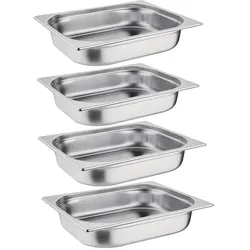 Gastronoble Vogue GN-Behälter GN1/4 - 6,5cm - 1,7 L - 4 Behälter - Edelstahl