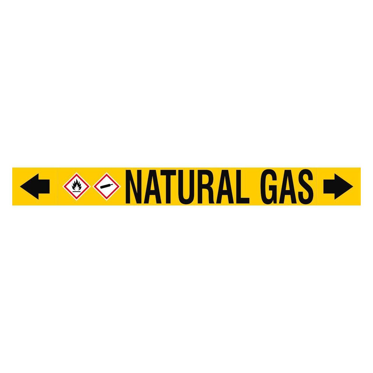 Brady ASME - Rohrmarkierer - Natural Gas (ASMEPM-100X920MM-NATURAL GAS)