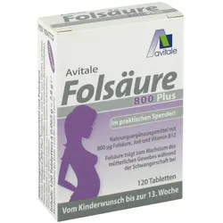 Folsäure 800 Plus B12 + Jod 120 ST