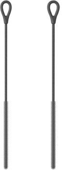 BlastClean FlexClean Silicone Straw Brush Set Extra Long Bendable Straw Cleaning Brush For Bottles & Tubes grey