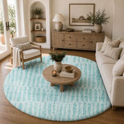 Addison Rugs Premium Washable Super Soft Stripe Rudd Dream Shag Rug