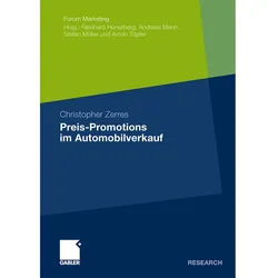 Preis-Promotions im Automobilverkauf, Fachbücher von Christopher Zerres