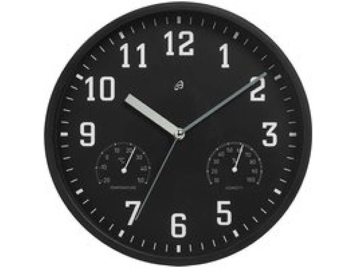 AURIOL® Horloge murale, Ø 25 cm (noir)