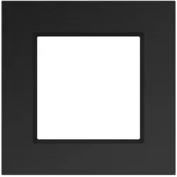 Hager WAD8120X07 LED-Rahmen 1fach, A.8, eclipse alu, gebürstetes Aluminium