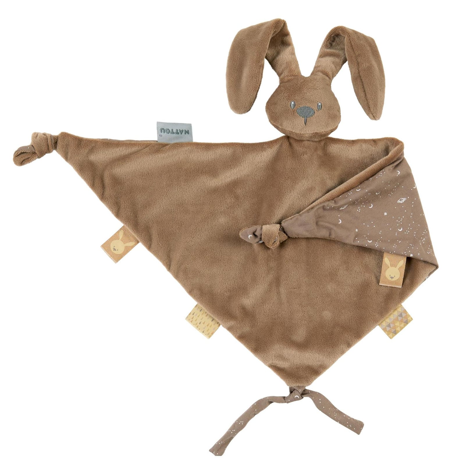 Nattou Big Comforter knuffelkonijn LAPIDOU, 65 cm, Mocha