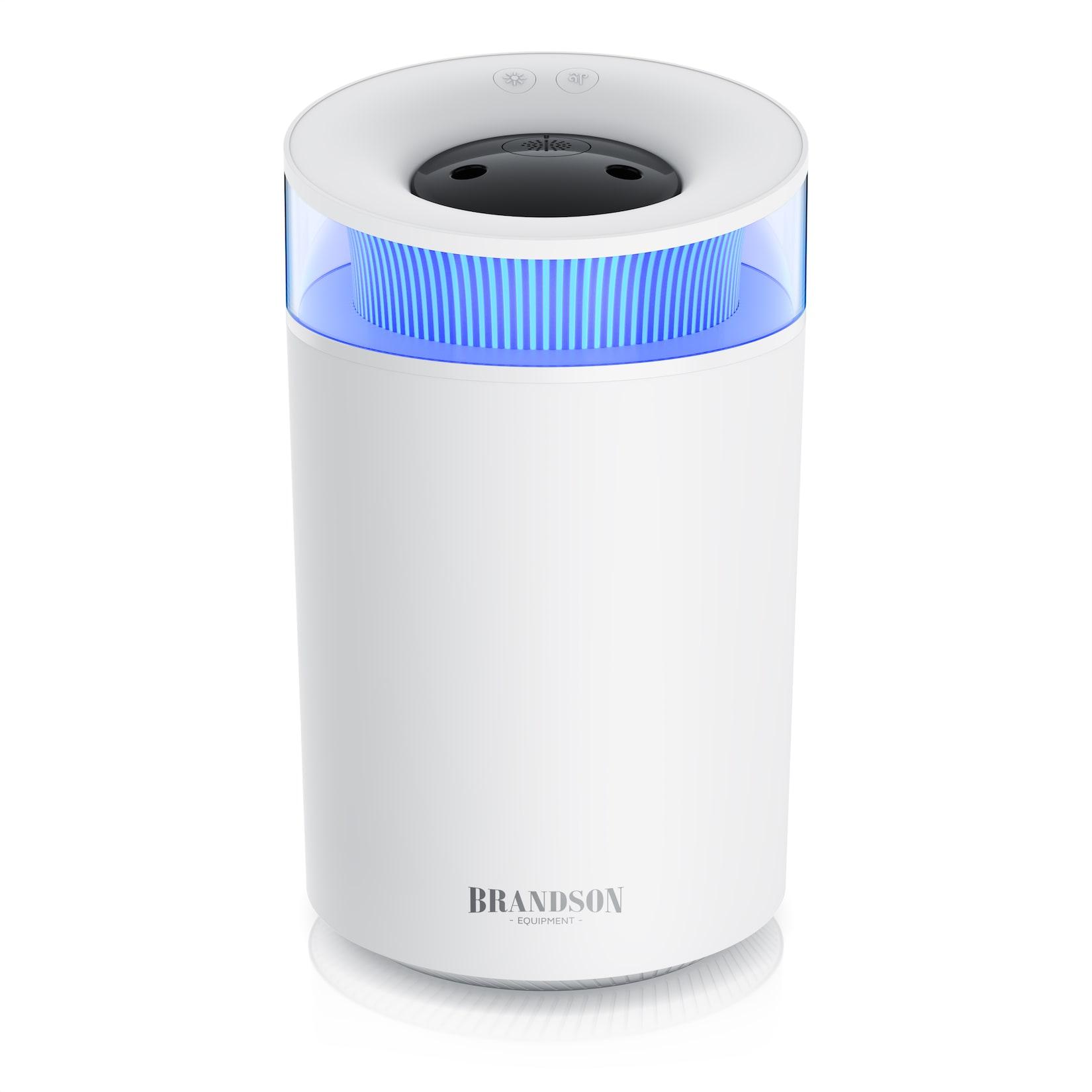 Brandson Aroma Diffuser und Ultraschall Luftbefeuchter 2,5 l, Stimmungslicht, 2 Dampfausgänge, inklusive 10 ml Aromaöl, für Wohn und Schlafzimmer