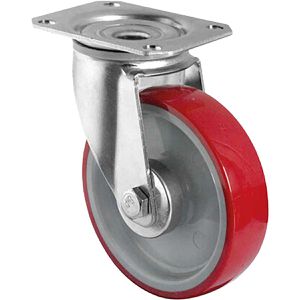 CASCOO Schwerlastrolle Serie N2U6, Lenkrolle, 100mm Ø, Polyurethan, Tragkraft 150kg