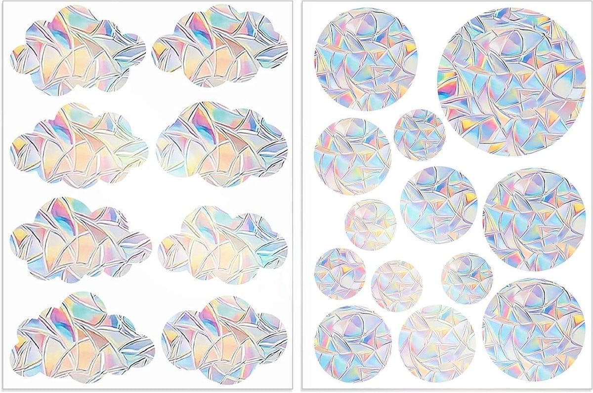 Prisma Regenboog Folie Raamstickers voor een Regenboogeffect - 21 stuks