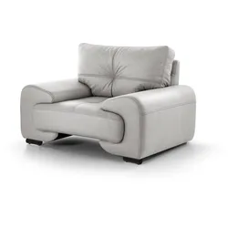 RELAXSESSEL Omega aus Kunstleder, Hellgrau