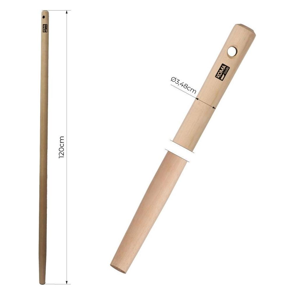Koma Tools Eukalyptusholzstiel für Pech, amh1200, ø3,48 cm x 120 cm (1200 mm) (49823776)