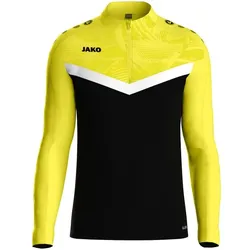 Jako Ziptop Iconic - schwarz/soft yellow - L