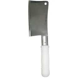 Hackmesser 13,5 cm Griff PP Weiß - Hergestellt in Portugal