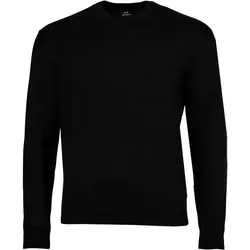A|X ARMANI EXCHANGE Herren Strickpullover - Rundhals, Basic, einfarbig Schwarz / 3XL