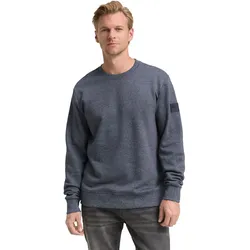 Tom Tailor Herren Rundhals Sweatshirt STRUCTURED CREWNECK - Regular Fit - 1047803-19932 Navy Grindle Structure - XXL