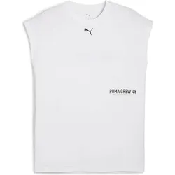 PUMA Herren Shirt M GRAPHIC CUTOFF TANK, Größe S in Weiß Weiß