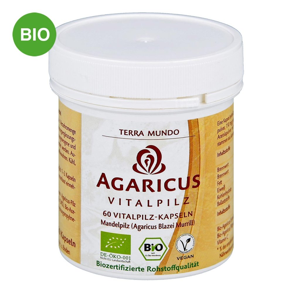 Terra Mundo GmbH Agaricus Vitalpilz Bio Terra Mundo Kapseln 06581268