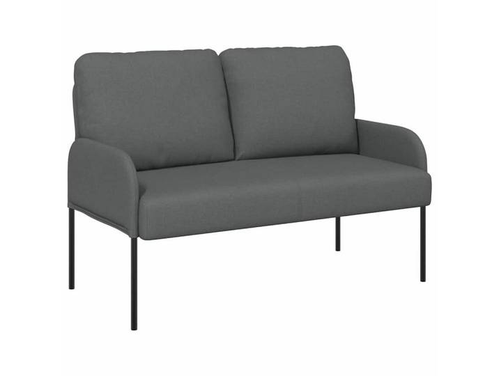 vidaXL Sofa Sofas mit Kissen 110cm Dunkelgrau Sperrholz, 1 Teile