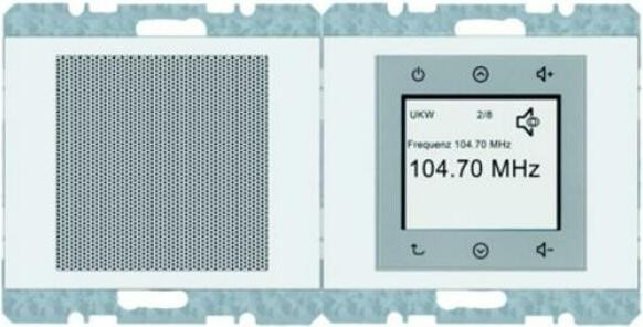 Berker K.1 DAB+/Bluetooth radio glanzend