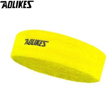Uplift Picks AOLIKES Cotton Sports Sweat Headband yellow