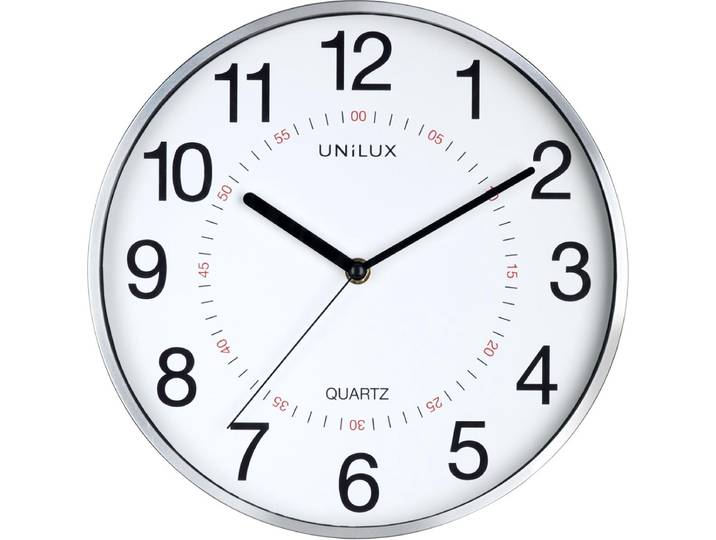 Unilux Aria klok - grijs/wit - Ø 28\,5 - rond