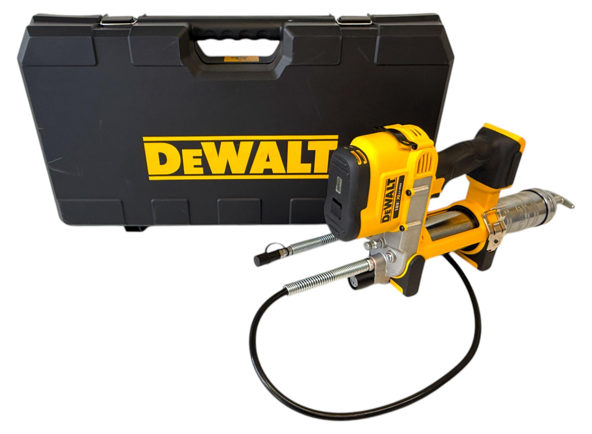 DeWalt DCGG 571 H1K Akku Fettpresse 18 V + 1x Powerstack Akku 5,0 Ah + Ladegerät