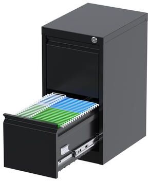 / 2 Drawer File Cabinet, Metal Vertical File Storage Cabinet with Lock