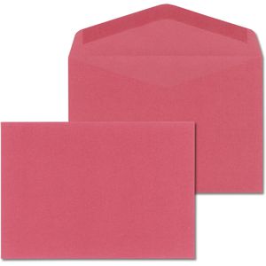 ÖKI Briefumschläge Natur rot, C6, ohne Fenster, nassklebend, 75g/m², 1000 Stück